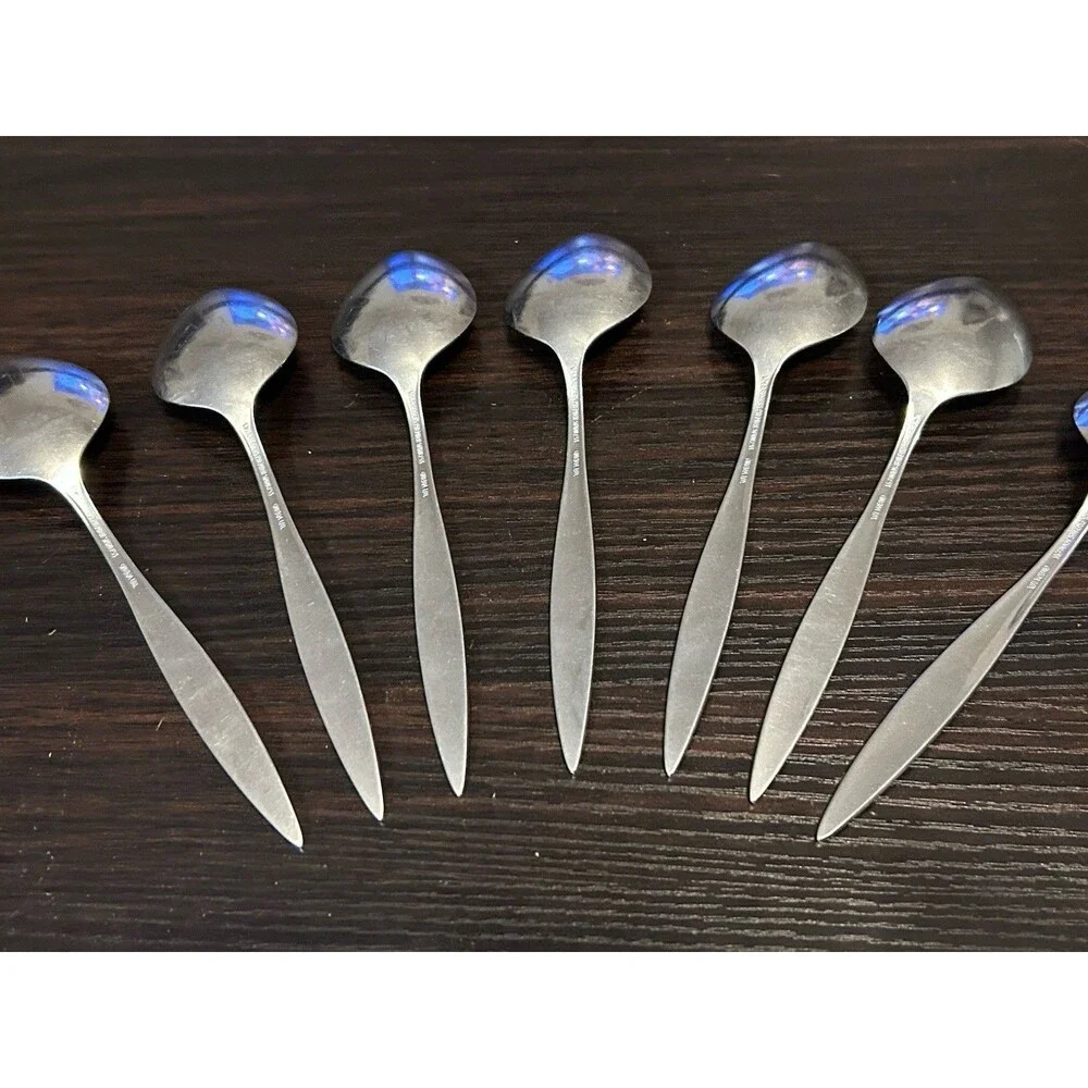 Oneida Royal Harvest Soup Spoons Set of 7 Stainless William Rogers Premier